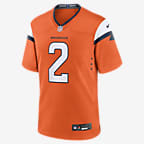 Patrick Surtain II Denver Broncos Men's Nike NFL Game Football Jersey - Orange