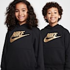 Sudadera con gorro para niños talla pequeña Nike Sportswear Club Fleece Pullover