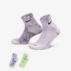 Nike Everyday Cushioned Ankle Socks (2 Pairs) - Multi-Color