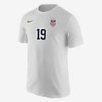 Playera de fútbol Nike para hombre Crystal Dunn USWNT - Blanco