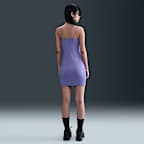 Vestido tipo blusón de tela de minicanalé ajustado para mujer Nike Sportswear Chill Knit