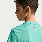 Nike Swim Hydroguard Big Kids' (Boys') Dri-FIT UV Short Sleeve Top