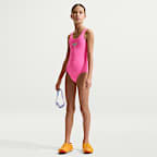 Traje de baño de una pieza con espalda en forma de U para niña talla grande Nike Swim