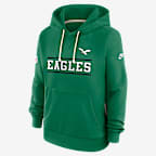 Philadelphia Eagles Sideline Standard Issue Alt Women's Nike Dri-FIT NFL Pullover Hoodie - Kelly Green