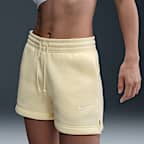 Shorts de tiro medio de 10 cm para mujer Nike Sportswear Phoenix Fleece