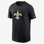 Playera Nike de la NFL para hombre New Orleans Saints Logo Essential - Negro