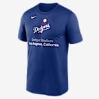 Playera Nike Dri-FIT de la MLB para hombre Los Angeles Dodgers Stadium Legend - Royal