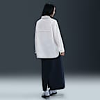 ナイキ スポーツウェア チル ポプリン ウィメンズ ルーズ ロングスリーブ ボタンアップ トップ