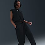 Pants de jacquard de tiro alto oversized para mujer Nike Sportswear Phoenix Fleece