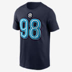 Jeffery Simmons Tennessee Titans Rivalries Collection Men's Nike NFL T-Shirt - Navy