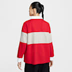 나이키 스포츠웨어 여성 긴팔 그래픽 폴로 탑