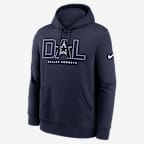 Dallas Cowboys Busted Play Club Men's Nike NFL Pullover Hoodie - Navy