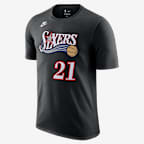 Philadelphia 76ers Hardwood Classics Essentials Men's Nike NBA T-Shirt - Black