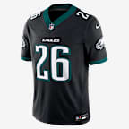 Saquon Barkley Philadelphia Eagles Men's Nike Dri-FIT NFL Limited Jersey - Black