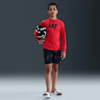 Playera de manga larga Dri-FIT para niño talla grande Nike Swim Hydroguard