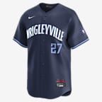 Seiya Suzuki Chicago Cubs City Connect Men's Nike Dri-FIT ADV MLB Limited Jersey - Navy