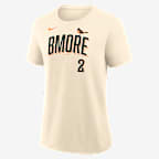 Gunnar Henderson Baltimore Orioles City Connect Women's Nike MLB T-Shirt - Natural