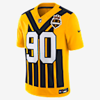   Jersey Nike Dri-FIT de la NFL Limited para hombre T.J. Watt Pittsburgh Steelers - Oro