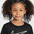 Playera con gráfico para niños talla pequeña Nike Dri-FIT