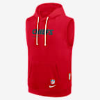 Kansas City Chiefs Sideline Men's Nike Dri-FIT NFL Sleeveless Pullover Hoodie - Red