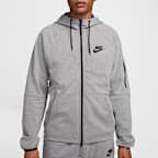 Felpa in fleece con cappuccio e zip a tutta lunghezza Nike Sportswear Tech Essentials - Uomo