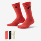 Nike Everyday Kids' Cushioned Crew Socks (3 Pairs)