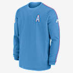 Playera de manga larga de la NFL Nike para hombre Tennessee Titans Logo Coach