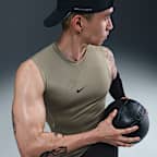나이키 프로 남성 드라이 핏 타이트 민소매 피트니스 탑