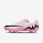 Nike Mercurial Vapor 15 Academy low top voetbalschoenen (meerdere ondergronden) - Pink Foam/Zwart