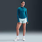 Playera de running Dri-FIT de cierre de 1/4 para mujer Nike Tempo Swoosh Run