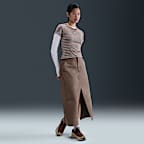 ナイキ スポーツウェア チル ニット ウィメンズ スリム ストライプド Tシャツ