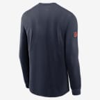 Chicago Bears Sideline Team Issue Men's Nike Dri-FIT NFL Long-Sleeve T-Shirt