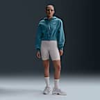 Sudadera con gorro holgada cropped de cierre completo para mujer Nike Sportswear Phoenix Fleece