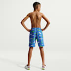 Shorts de playa o alberca con forro de ropa interior de 18 cm para niño talla grande Nike Swim Breaker