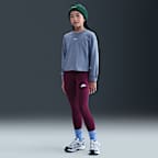 Playera de manga larga para niña talla grande Nike Sportswear Essential