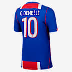 Ousmane Dembélé Paris Saint-Germain 2026/27 Stadium Home Big Kids' Nike Dri-FIT Soccer Jersey - Blue/Red