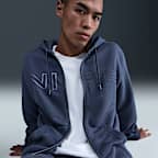 Sudadera con gorro de tejido Fleece y cierre completo para hombre Nike Sportswear Club