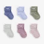 Calcetines de tejido Knit con diseño tipo waffle para bebé (6 pares) Nike
