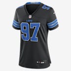 Jersey de fútbol americano Nike de la NFL Game para mujer Aidan Hutchinson Detroit Lions - Negro