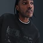 Sudadera de cuello redondo de tejido Fleece con detalles reflejantes para hombre Nike Tech