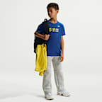 T-shirt de futebol Nike Club FC Barcelona Júnior