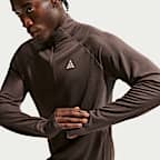 Playera de trail running Dri-FIT de capa intermedia con cierre de 1/4 para hombre Nike ACG