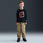 Playera de manga larga para niños talla pequeña Nike Glow With Me