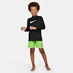 Playera de manga larga para niño talla pequeña Nike Swim Hydroguard Essential