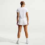 Nike Tempo Flow Swoosh Women's Dri-FIT Mid-Rise Brief-Lined Running Shorts