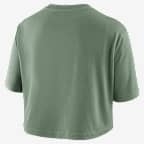 Playera Nike de la WNBA cropped para mujer Seattle Storm