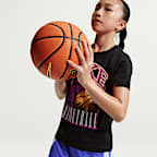 Shorts de básquetbol Dri-FIT de 13 cm para niños talla grande Nike Crossover