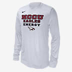 North Carolina Central Men's Nike College Long-Sleeve T-Shirt - White