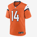 Jersey de fútbol americano Nike de la NFL Game para hombre Courtland Sutton Denver Broncos - Naranja