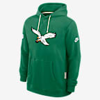 Philadelphia Eagles Alt Offensive Set Play Sideline Men's Nike Dri-FIT NFL Pullover Hoodie - Green